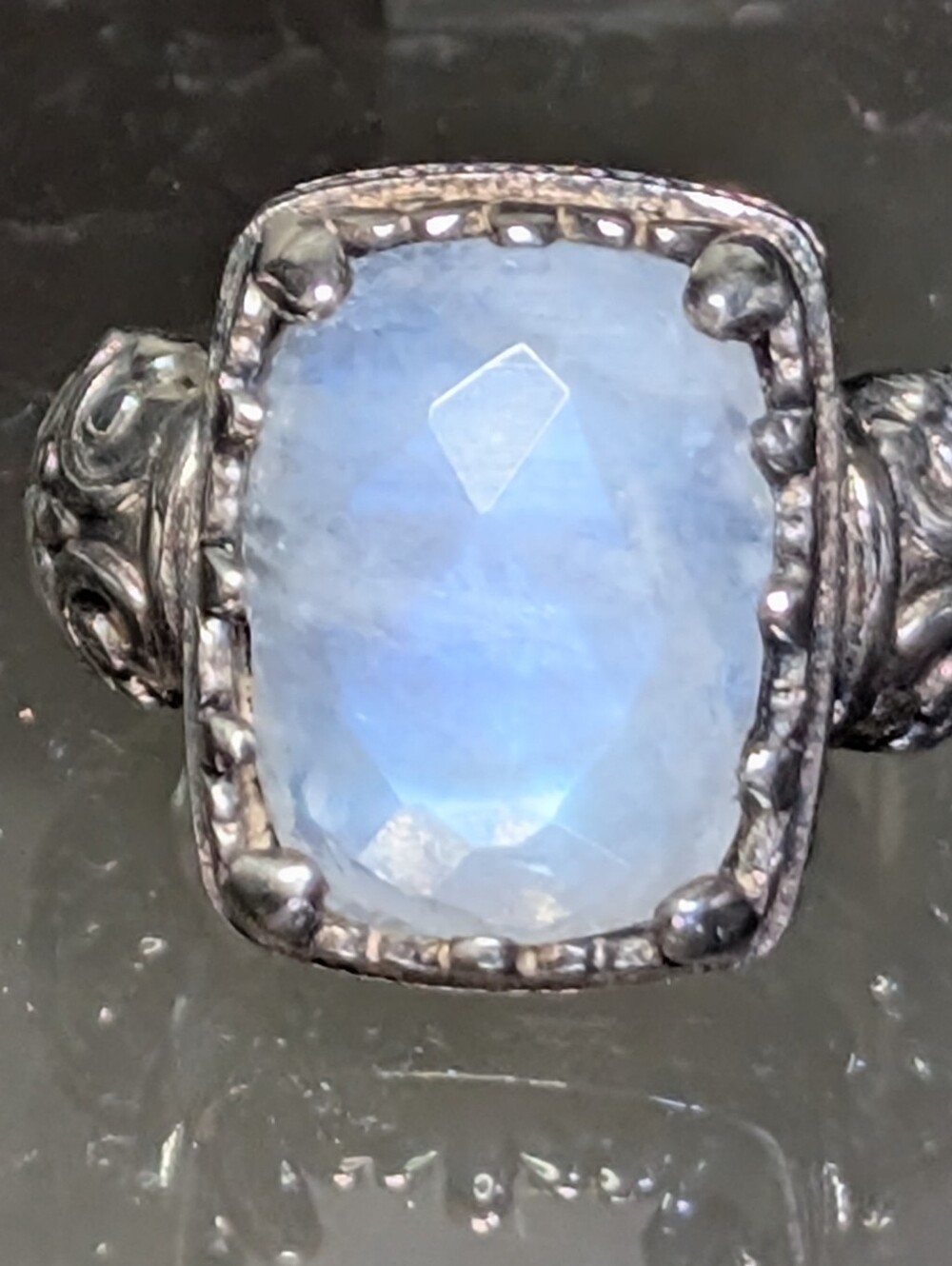 Moonstone Ring 925 Silver